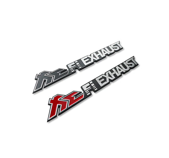 Fi EXHAUST 3D Car Sticker