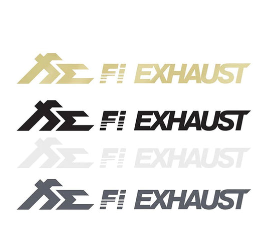 Fi EXHAUST Multi Color Car Sticker Set