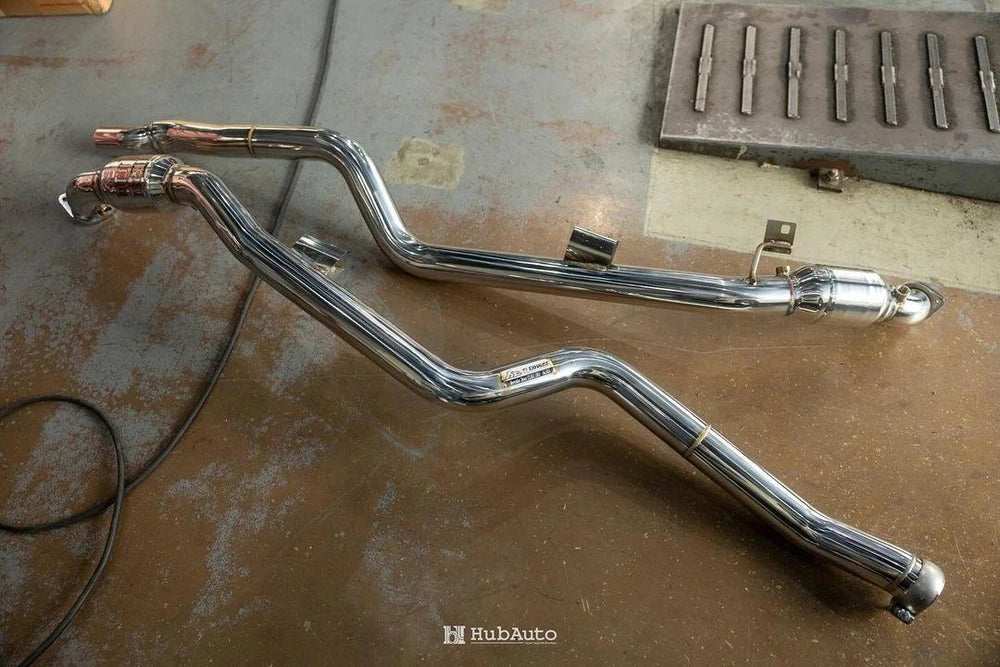 Mercedes benz c218 x218 amg cls63 5.5tt m157 2011 2017 catless downpipe
