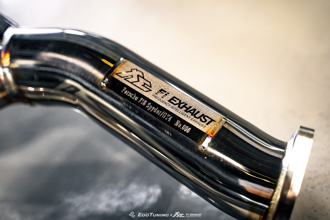 Porsche 718 GT4 RS | 2022+ Catless Downpipe / Over Axle Pipe