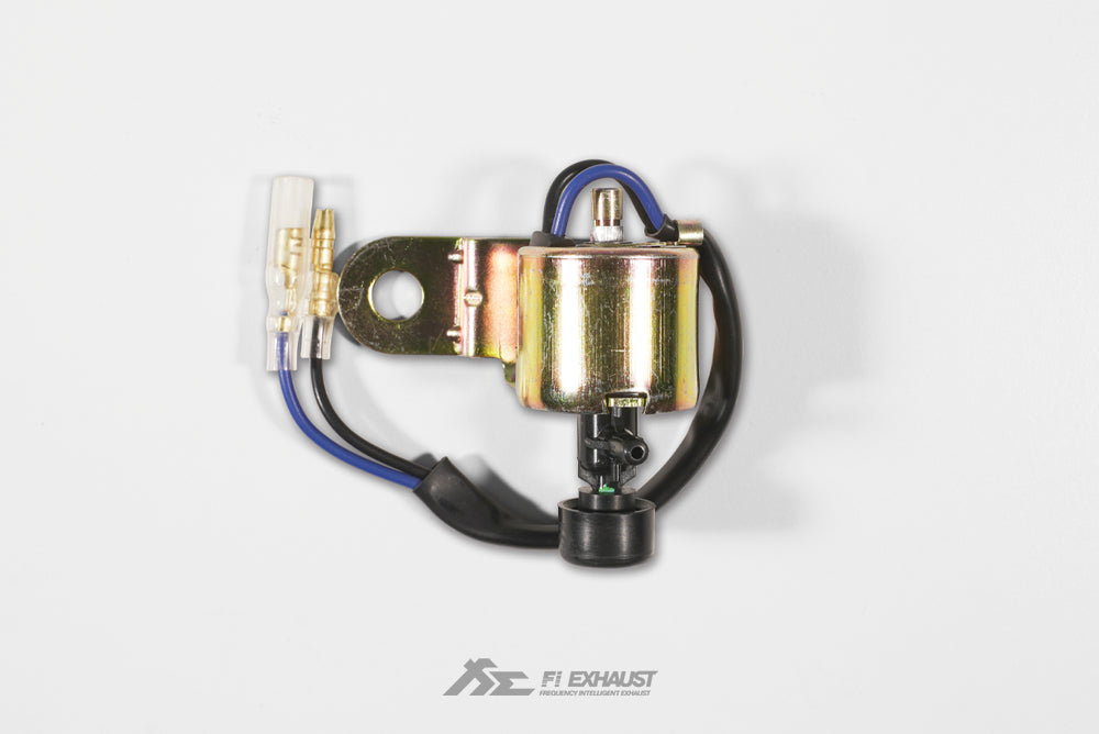 Compact solenoid valve for vacuum-actuated Fi EXHAUST valvetronic exhaust systems.