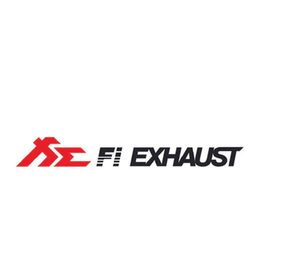 Fi EXHAUST Classic Red and Black Car Sticker