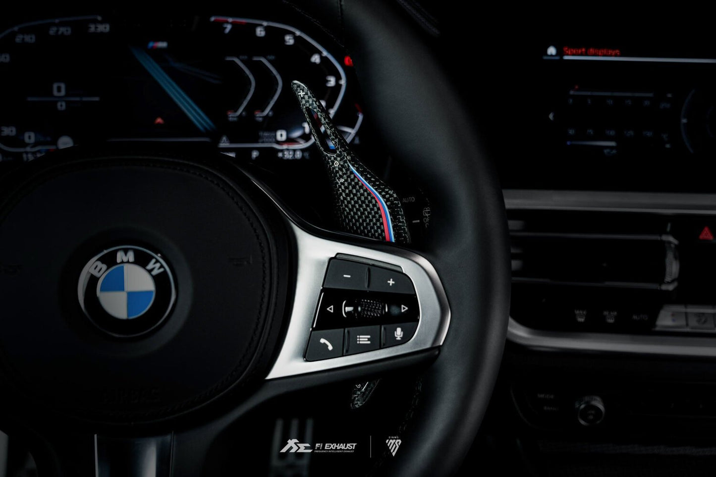 BMW G Series 1K Carbon Fiber M Color Paddle Shifter