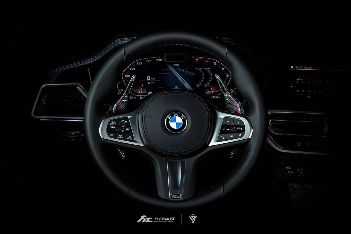 BMW G Series 1K Carbon Fiber M Color Paddle Shifter