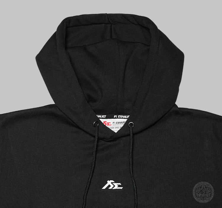 Fi EXHAUST Regular Fit Black Hoodie FILIFESTYLE USD