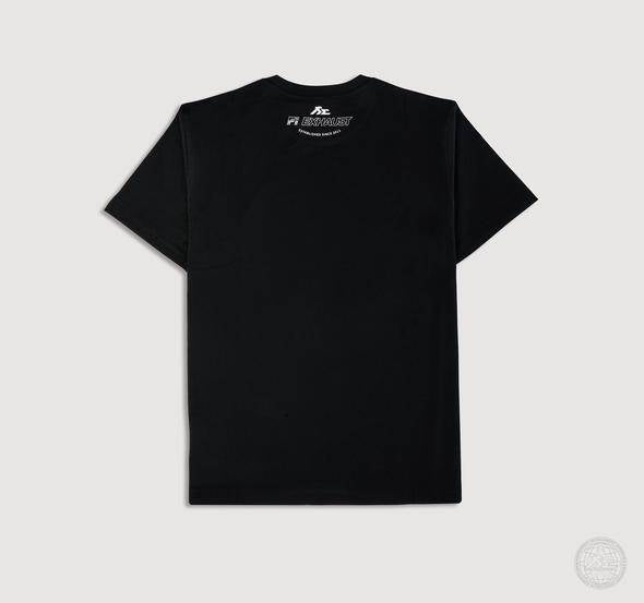 Back of a heavyweight crew next T-Shirt with Fi EXHAUST logo at the upper back.