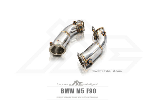 BMW F90 M5 | 4.4TT S63 | 2017-2023 Catless Downpipe Ceramic Coating (Gold)