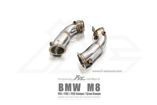 BMW F91/F92/F93 M8 | 4.4TT S63 | 2019+ Catless Downpipe Ceramic Coating (Gold)