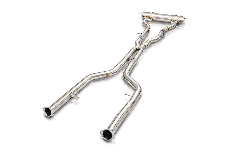 BMW G80 M3/G82 M4  catback exhaust system with valvetronic technology for enhanced performance and sound. High-quality stainless steel construction for durability and style. Upgrade your  BMW G80 M3/G82 M4  with our aftermarket catback exhaust for a thrilling driving experience.