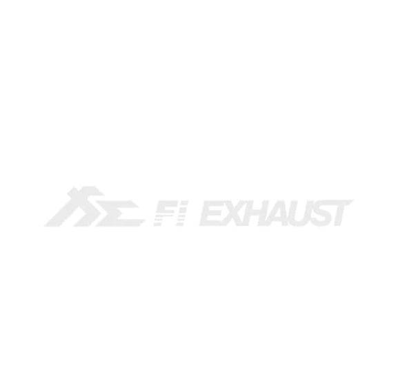 Fi EXHAUST One Color Car Sticker Set (Black/White)