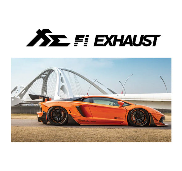 Fi EXHAUST Multi Color Car Sticker Set