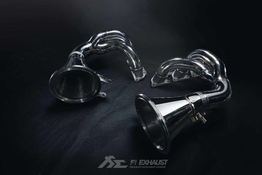 Stainless steel catless headers for  Porsche 992 GT3/RS  Enhance performance and exhaust flow for increased horsepower and torque. Track-ready upgrade for your  Porsche 992 GT3/RS .
