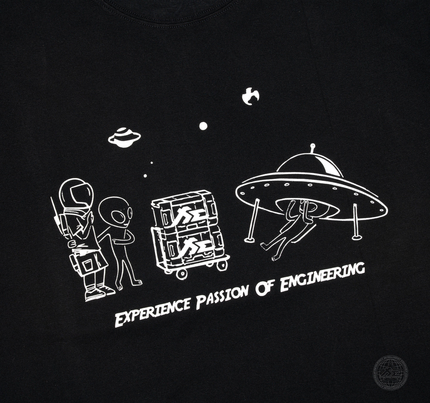 "Space Mods" Black Heavyweight Crew Neck T-Shirt [Limited Ed.]