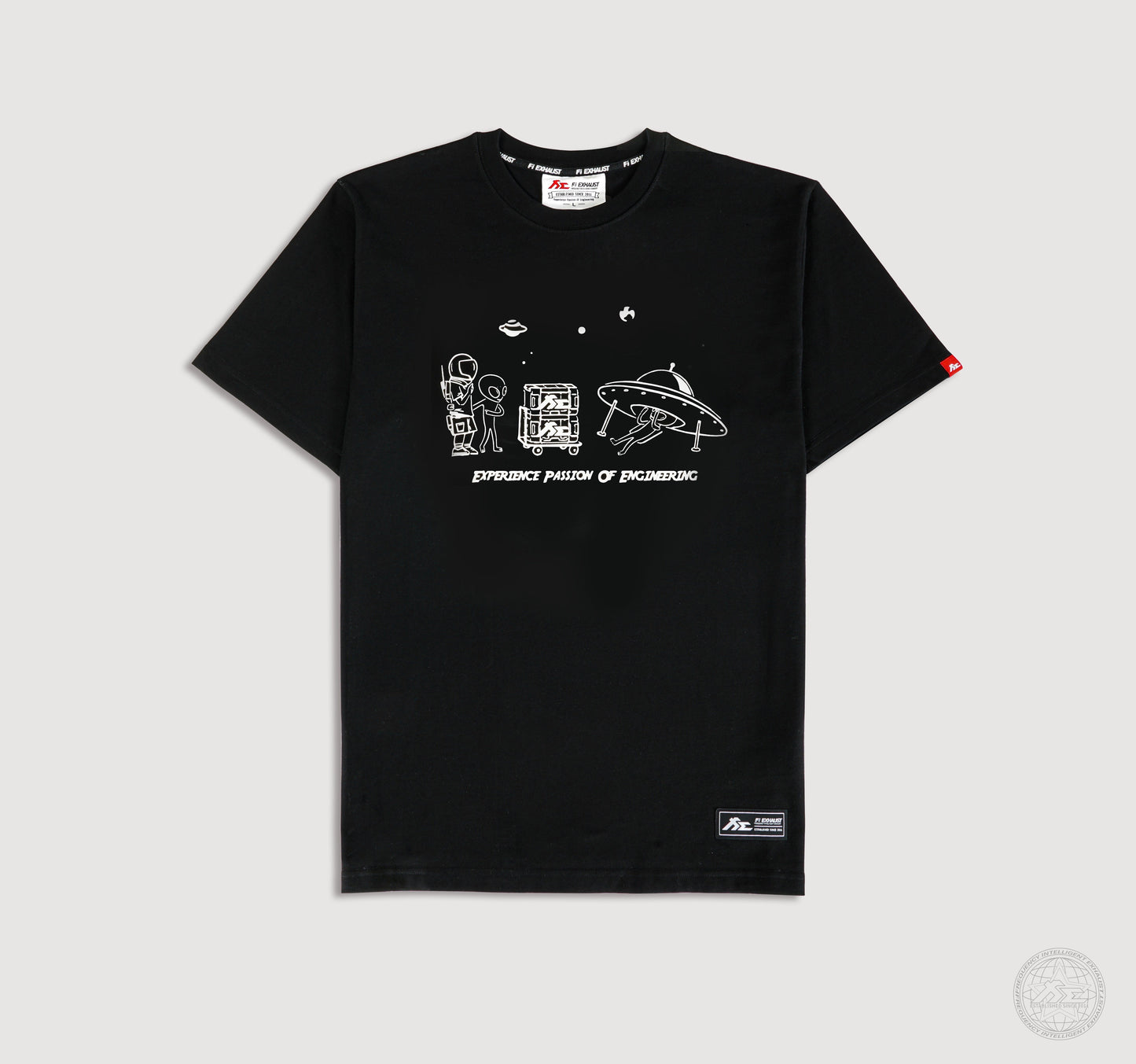 "Space Mods" Black Heavyweight Crew Neck T-Shirt [Limited Ed.]