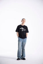 Load image into Gallery viewer, &quot;Reflected Wave (White)&quot; Heavyweight Crew Neck T-Shirt [Limited Ed.]
