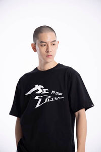 "Reflected Wave (White)" Heavyweight Crew Neck T-Shirt [Limited Ed.]