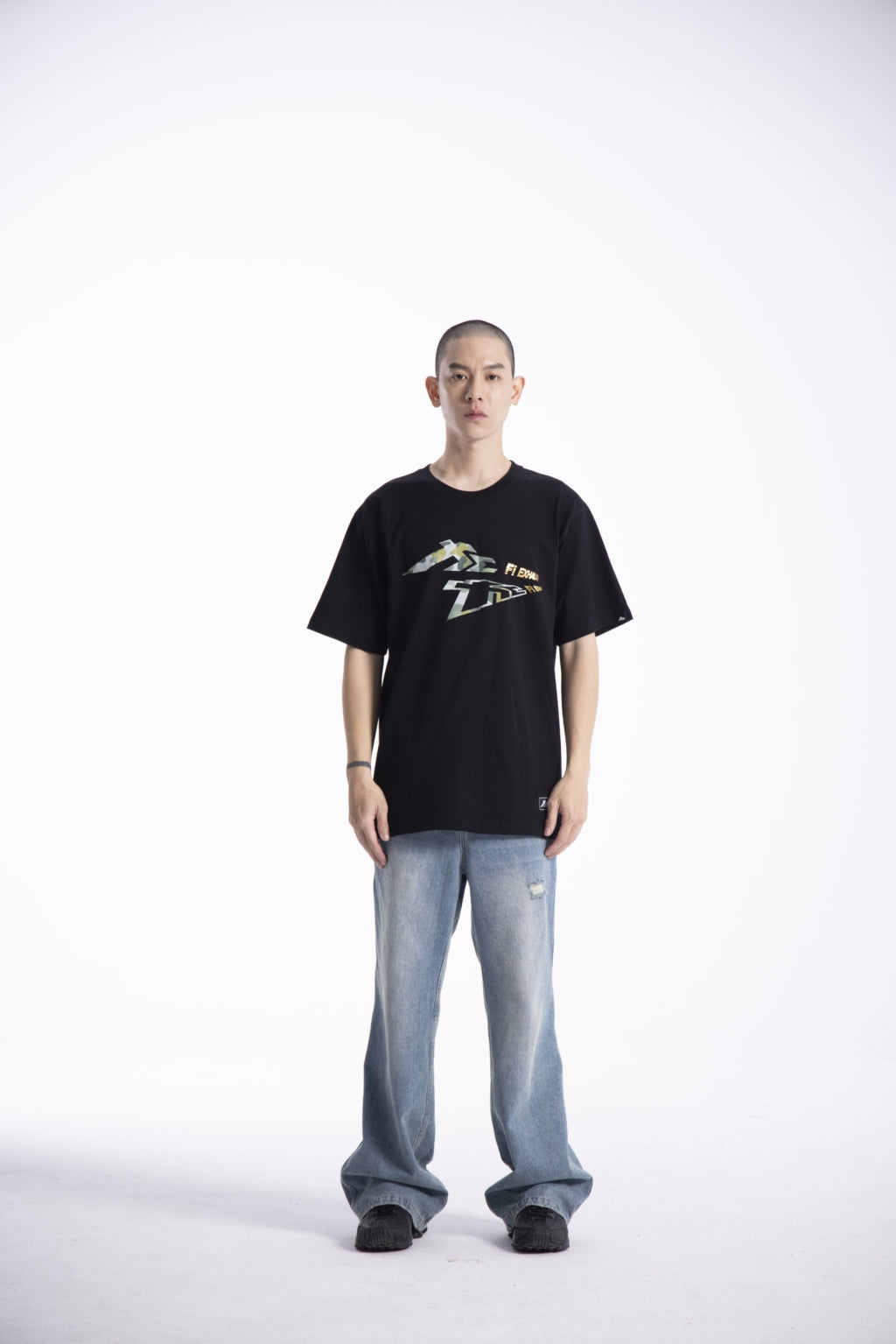 Reflected Wave (Camo)" Heavyweight Crew Neck T-Shirt [Limited Ed.]