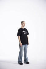 Load image into Gallery viewer, Reflected Wave (Silver)&quot; Heavyweight Crew Neck T-Shirt [Limited Ed.]
