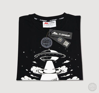 "Outer Space" Black Heavyweight Crew Neck T-Shirt [Limited Ed.]
