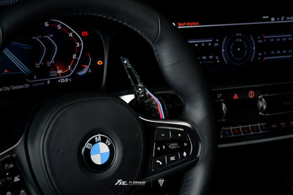 BMW G Series Forged Carbon M Color Paddle Shifter