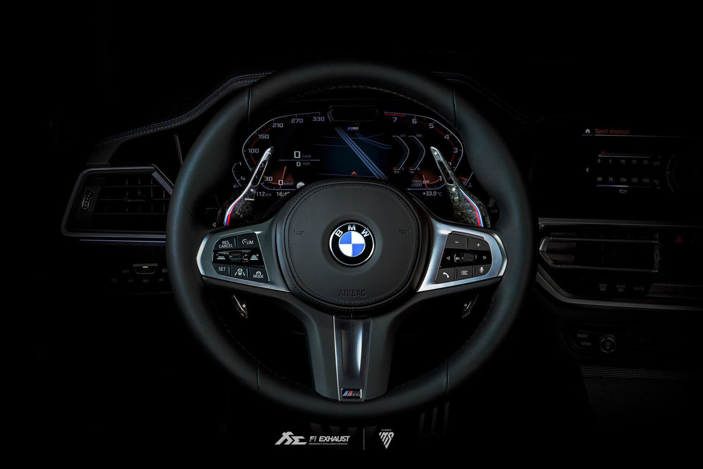 BMW G Series Forged Carbon M Color Paddle Shifter