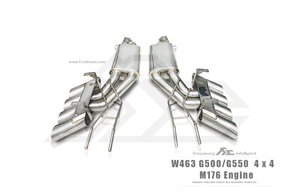 Valvetronic Muffler exhaust W463 G500 / G550 / 4x4 Squared Ultimate Double Quad Ver