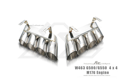Valvetronic Muffler exhaust W463 G500 / G550 / 4x4 Squared Ultimate Double Quad Ver